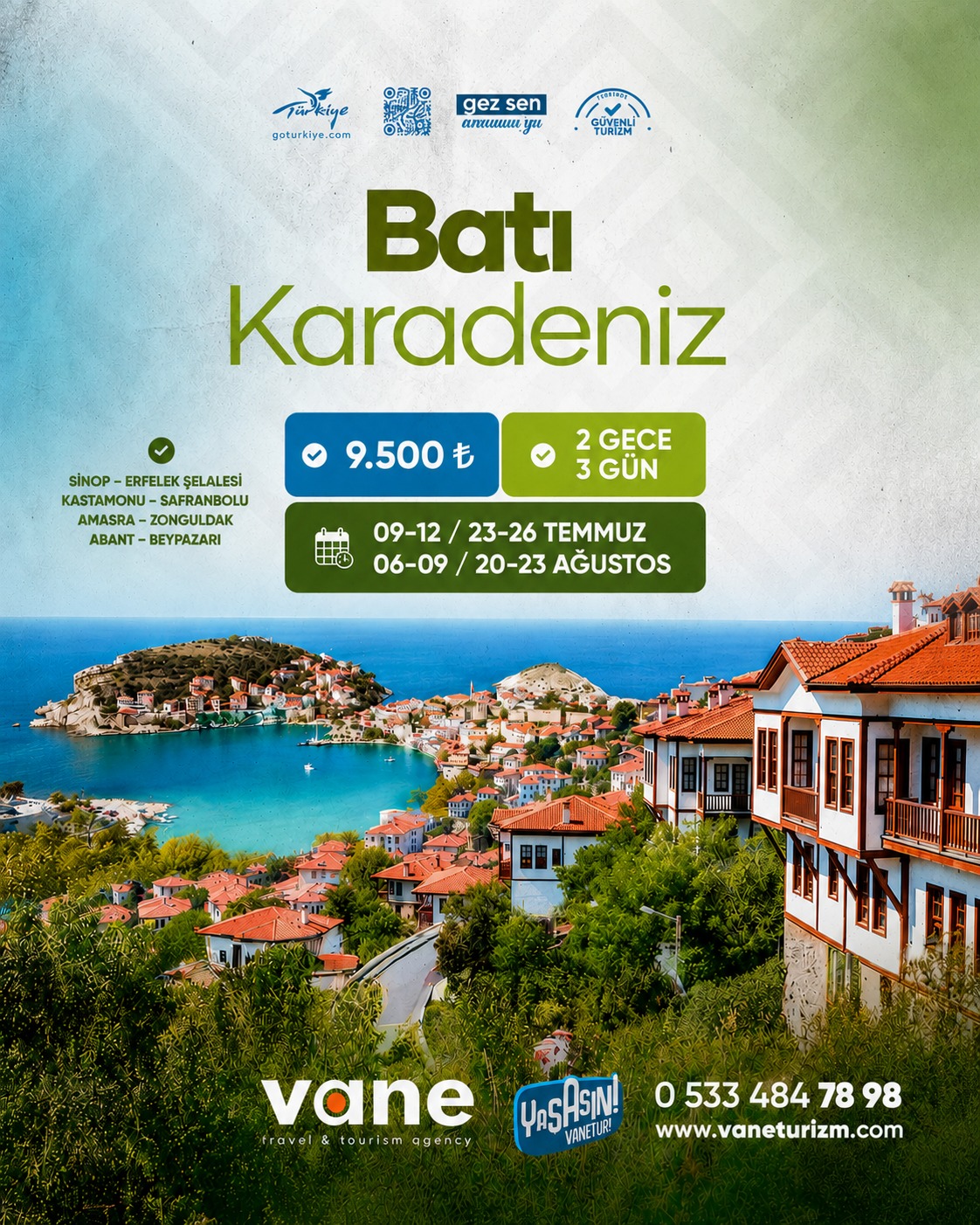 Batı Karadeniz 2 GECE 3 GÜN