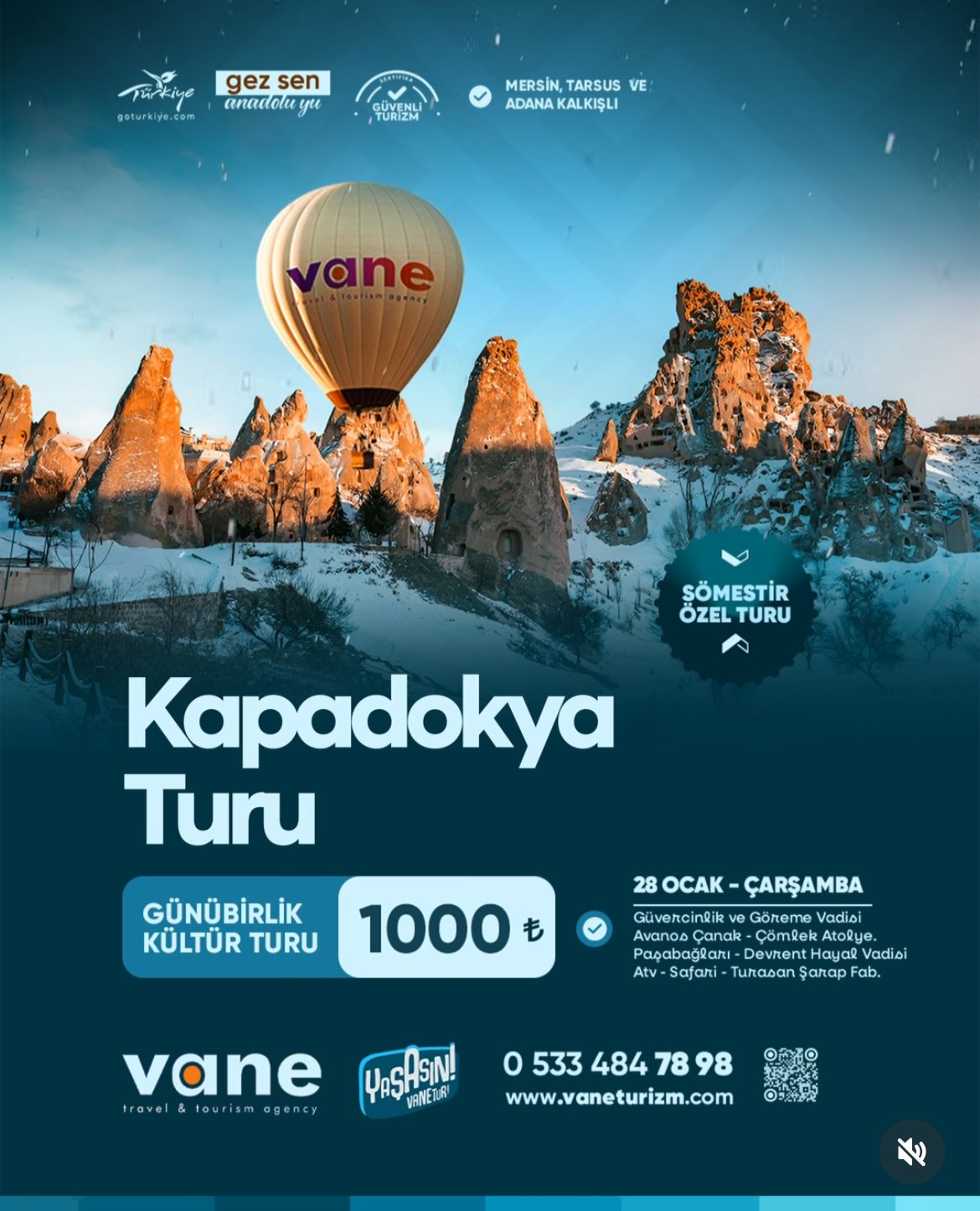 Günübirlik Kapadokya Turu